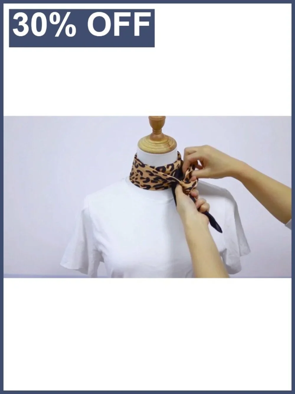 Silk Feel Square Scarf Neckerchief Hair Wrap Purse Accessory